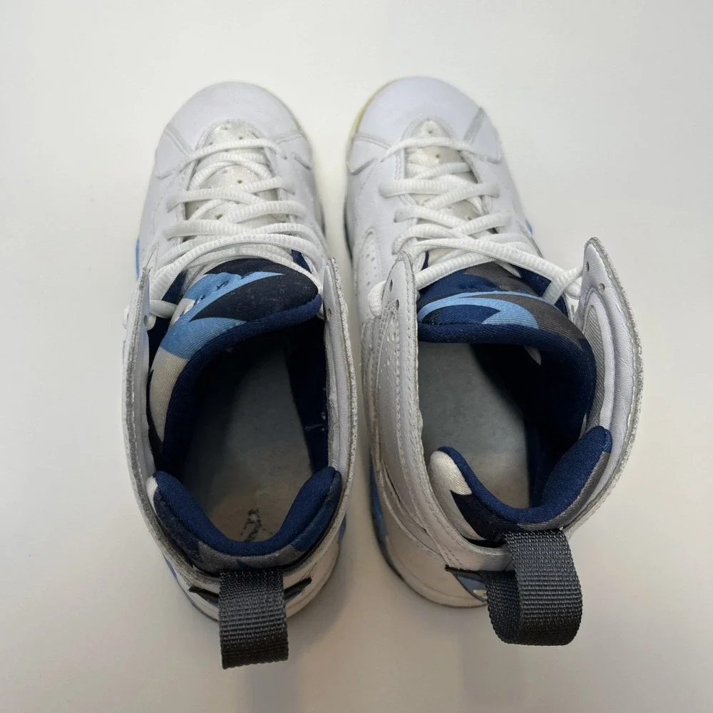 Nike Air Jordan 7 Retro 'French Blue' (GS) Sz 6Y Women's Sz 7.5 Wht 304774-107